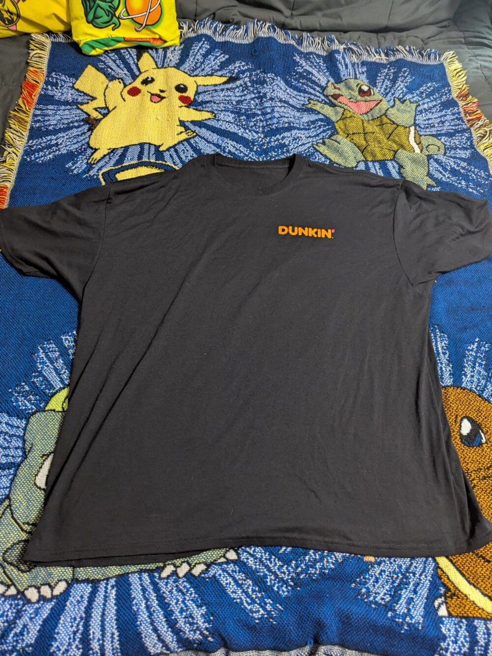 Dunkin Refresher Coffee Black T-Shirt.  In good condition, size 2XL.
